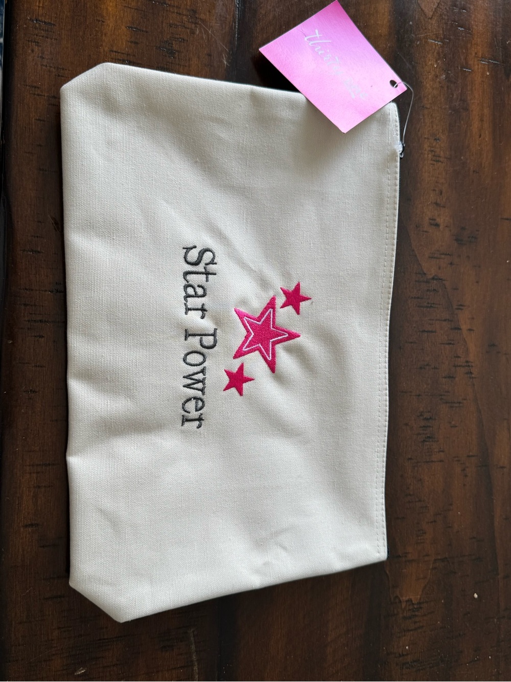 Thirty-One Embroidered Lined Accessories Pouch